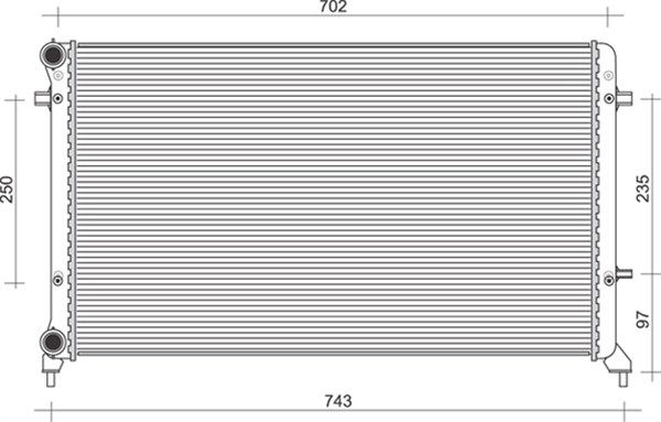 MAGNETI MARELLI Radiaator,mootorijahutus 350213856000